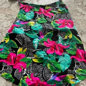 Women’s floral tankini top full bra support size extra large